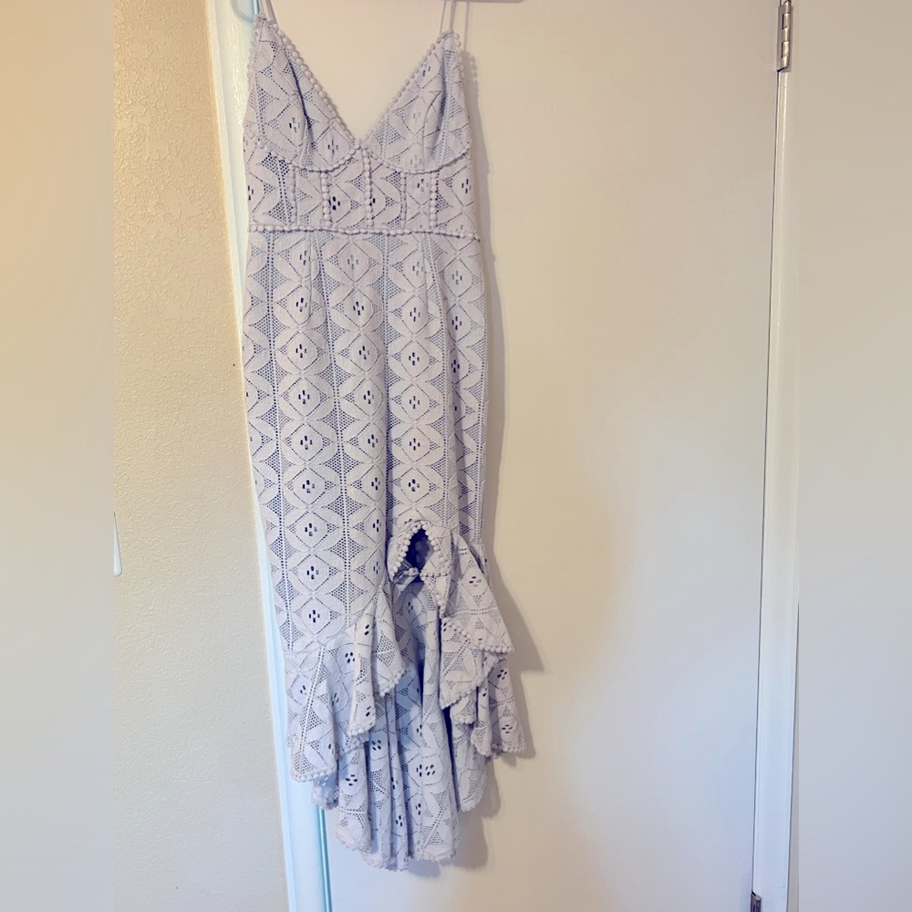 Saints and Secrets baby blue mermaid dress